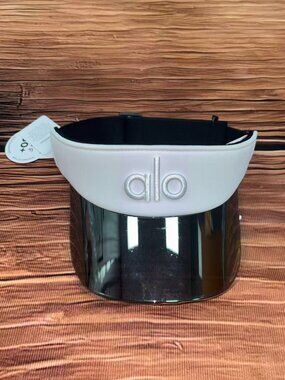 Alo Yoga Airlift White Solar Visor Athletic Sun Hat for Outdoor Running  Fitness
